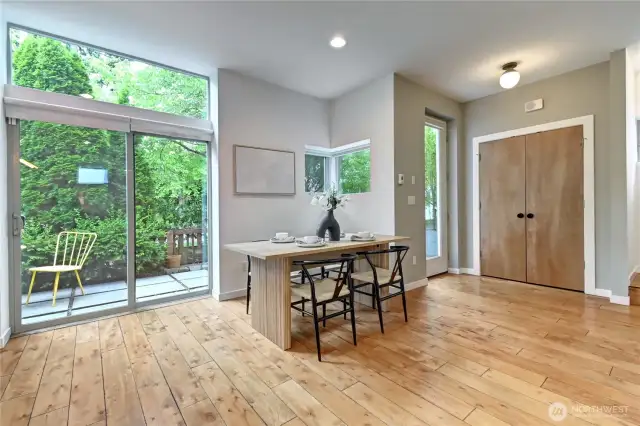Tons of windows and light.