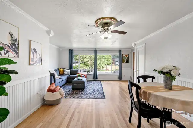LIVING ROOM AND DINING ROOM