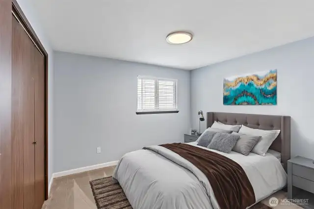 Bedroom #3 virtually staged.