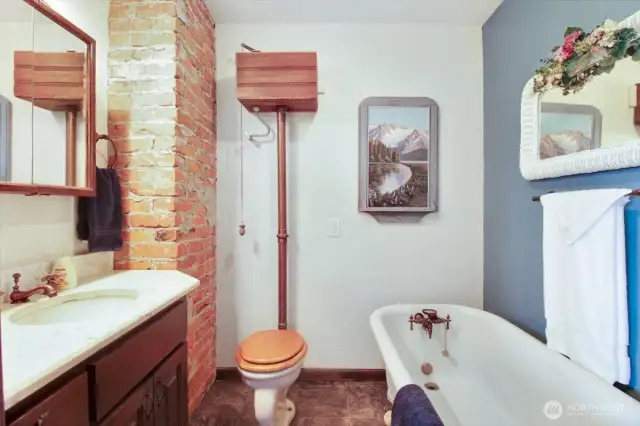 The bath on the main floor