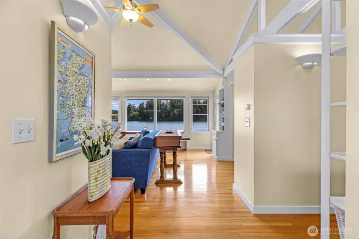 This is the main entrance, walk right into this view!