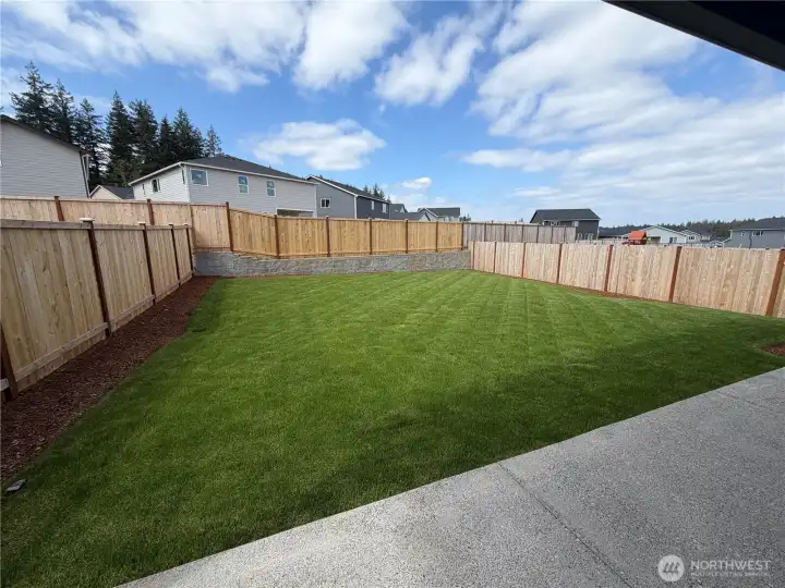 HUGE backyard!