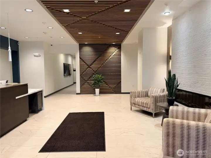 Upscale lobby