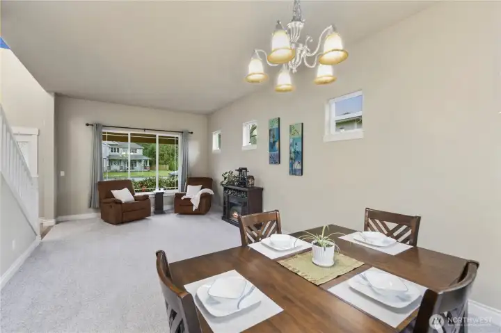 Dining and Living Room area