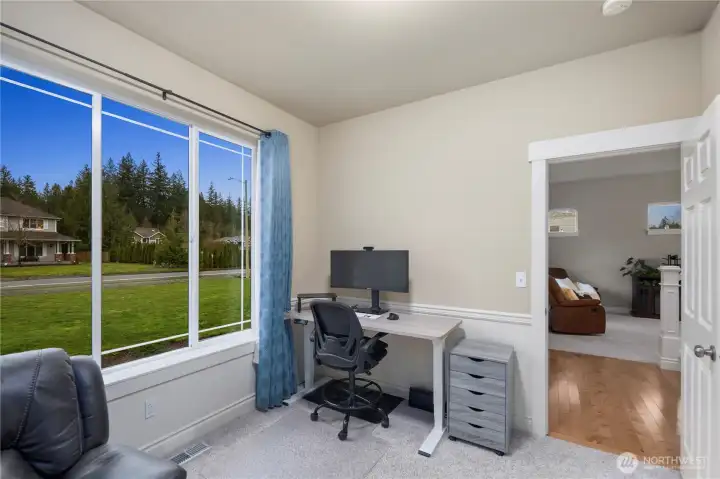 Great views of the Front Yard and Long Driveway from the Den/Office