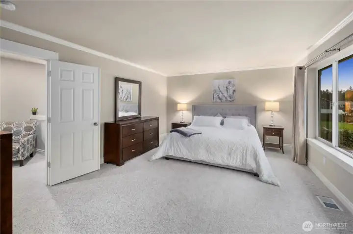 Primary Bedroom is spacious