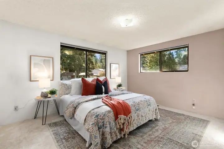 Primary suite on upper level.