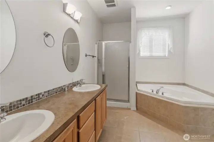 Nice sized primary bath