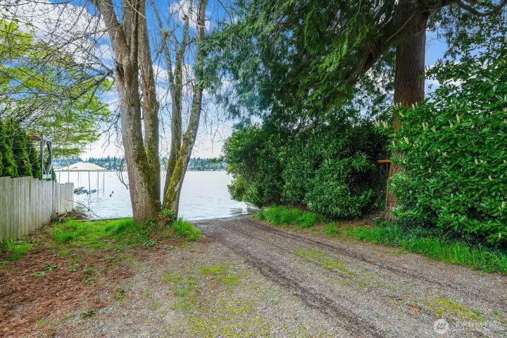 Neighborhood boat launch perfect for evening swims on warm summer nights!