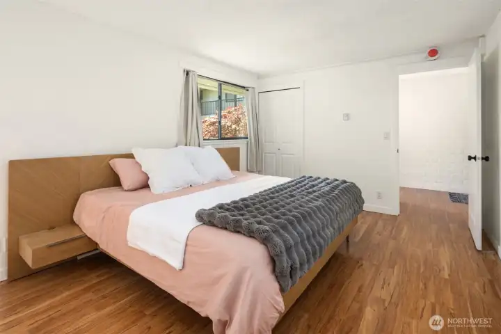 Your generously-sized bedroom is just down the hall.