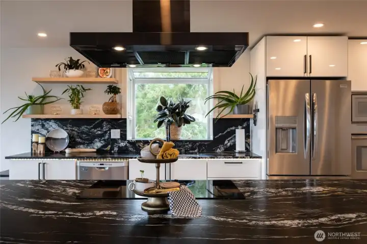 Stunning finishes throughout this meticulously designed kitchen. Stunning finishes throughout this meticulously designed kitchen.