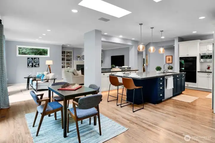 There is also a large walk-in pantry off the kitchen.