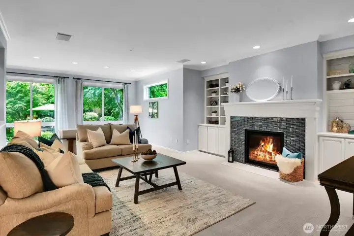 Another view of the very large family room area.