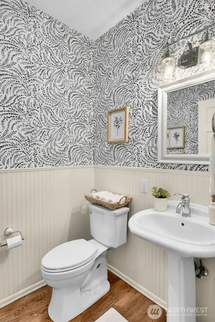 Main floor powder room.