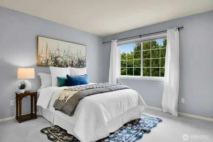 On the 2nd floor there are 3 guest bedrooms.  This is bedroom #2.