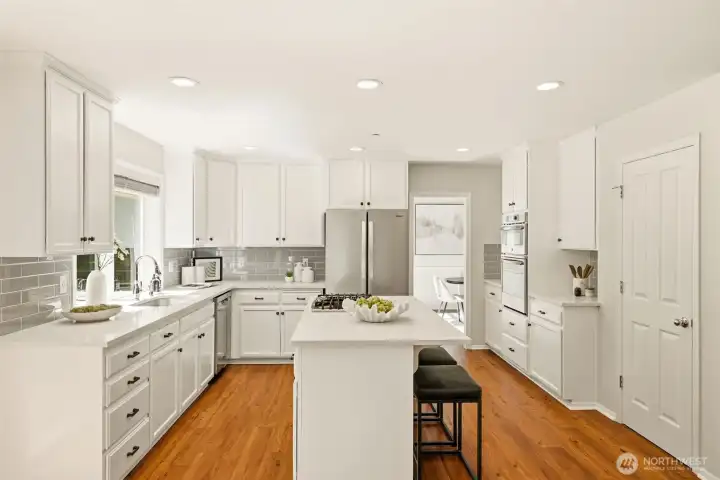 Updated Chef's Kitchen with walk-in pantry Updated Chef's Kitchen with walk-in pantry