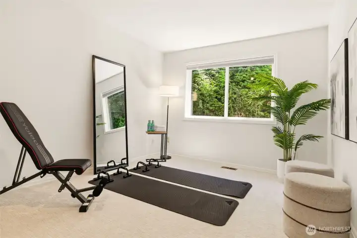 Guest Room or Flex space for home gym or second home office Guest Room or Flex space for home gym or second home office
