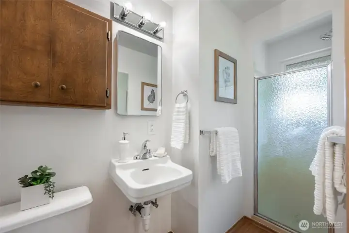 Primary bathroom with shower