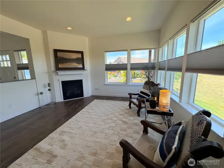 Propane Fireplace in Living Room