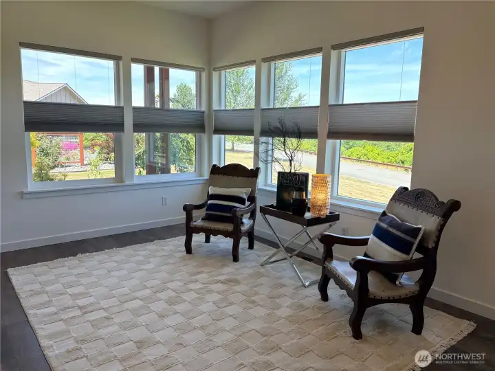 Expansive Windows facing North East
