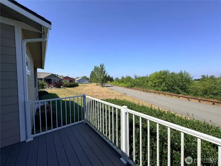 Deck off the Primary Suite- Looking towards the Strait