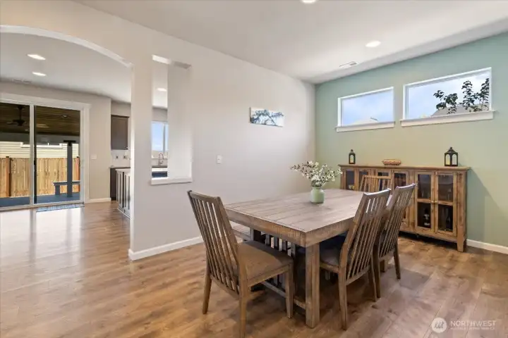 Formal dining room with plenty of space for guests!