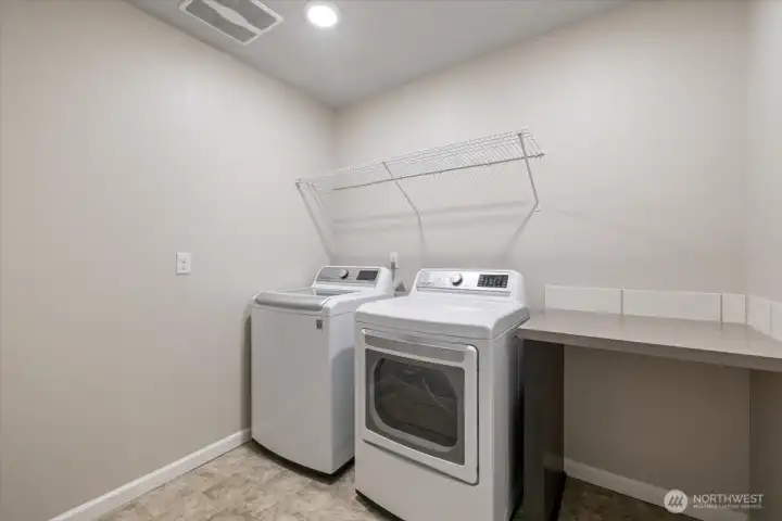 Utility Room, Washer and Dryer stay.