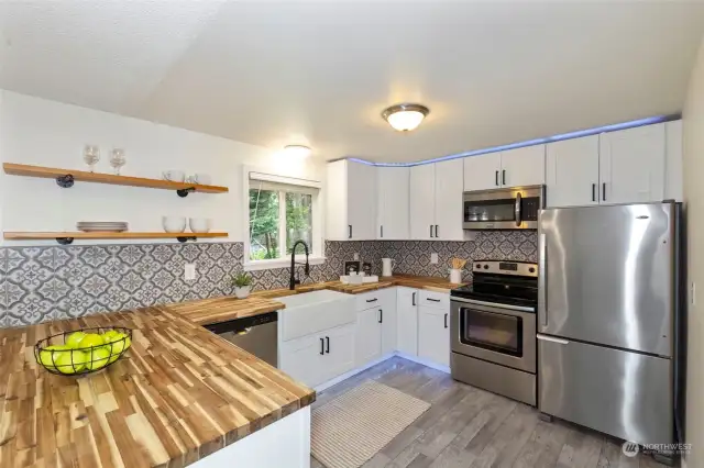 Beautifully updated Kitchen with great space and storage.