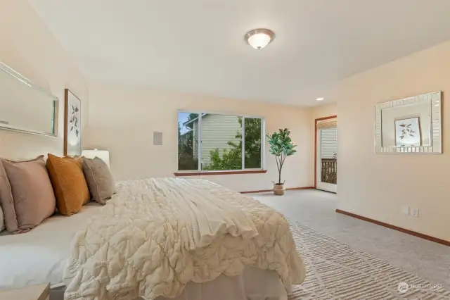 View to door to Private Deck