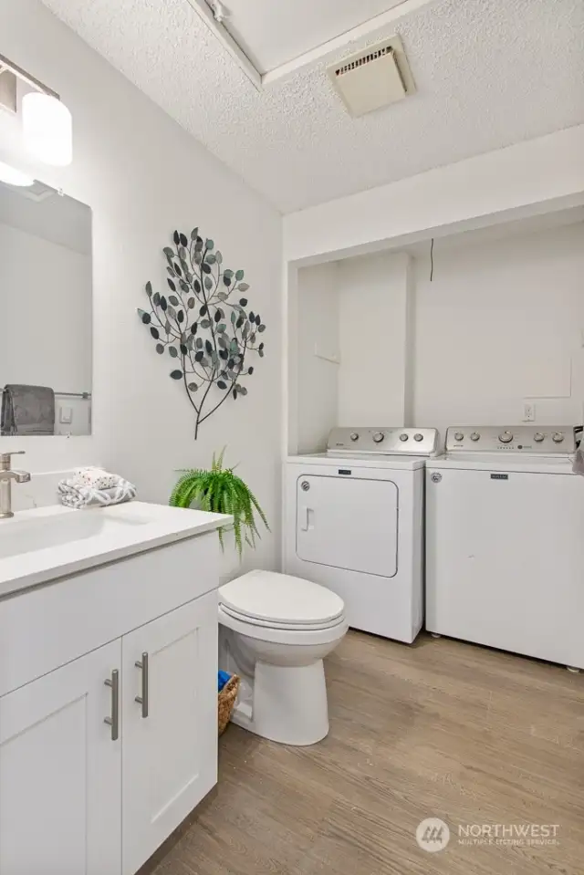 Laundry room and half bath