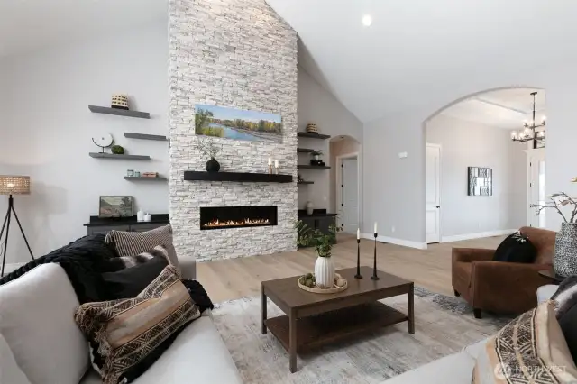 Floor-to-Ceiling Fireplace