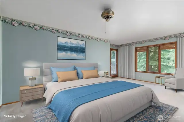 Primary Bedroom - Staged