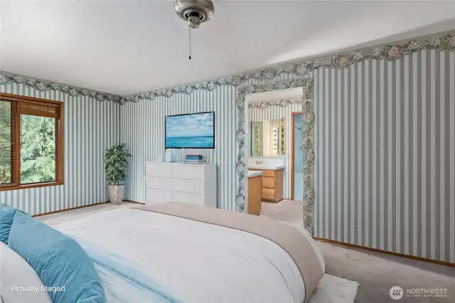 Primary Bedroom - Staged
