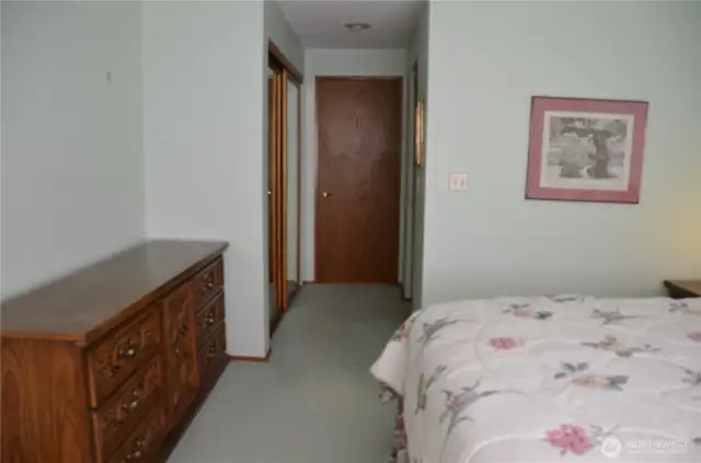 Primary bedroom has large walkin closet and a large closet with mirrored bypass doors