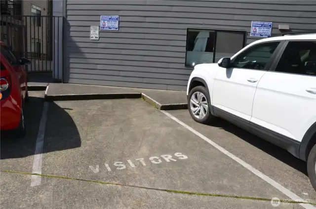 East side visitor parking