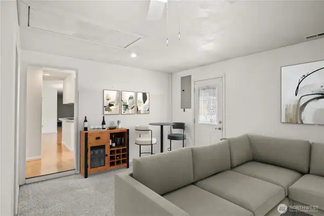Family room - Virtually staged