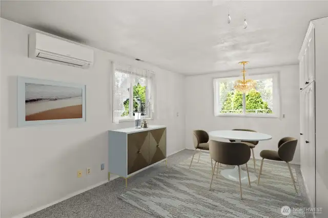 Family room with opposite angle - Virtually Staged