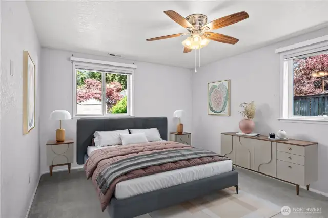 Primary bedroom - Virtually Staged