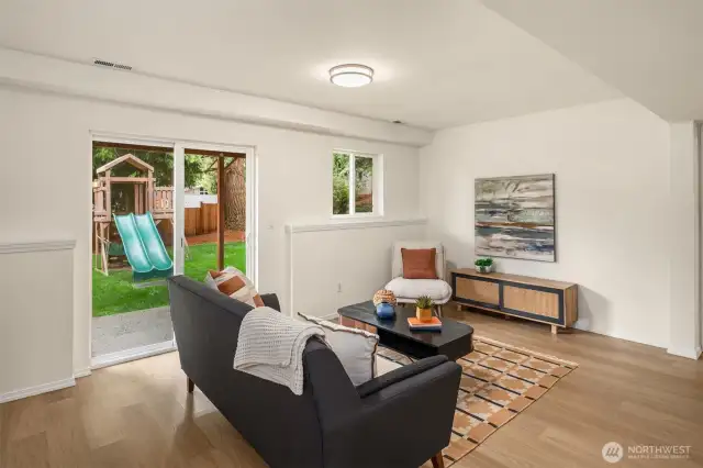 Lower level family room