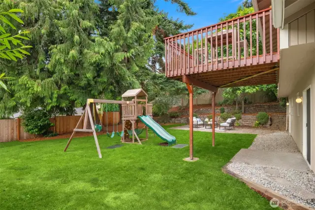 Playset can stay with house