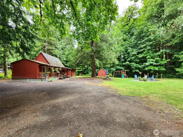 view from driveway