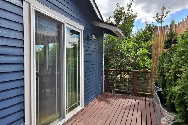 Back deck off dining room