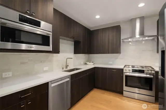 BOSCH  Appliances in the Dedicated Prep/Spice Kitchen