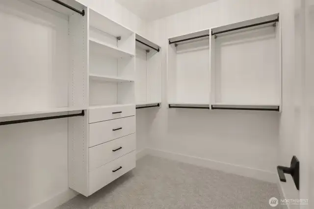 2 Primary bedroom master closets.