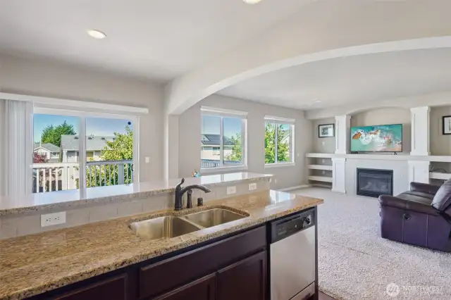 Kitchen to Family room