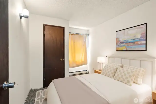 Bedroom 2. Virtually staged.
