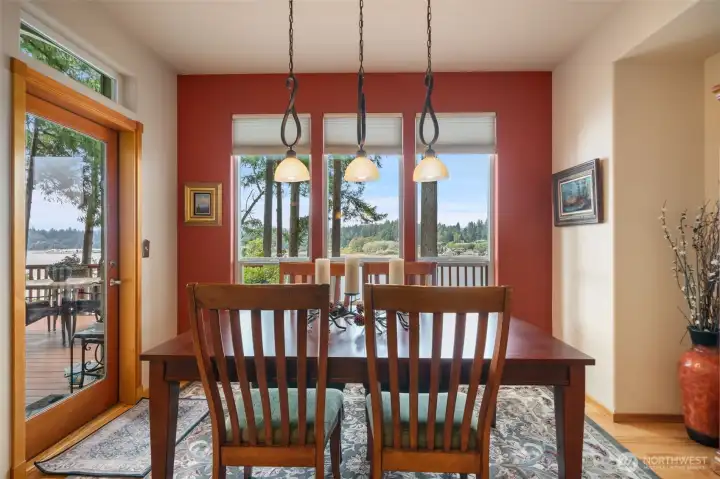 Wonderful views from the dining area.