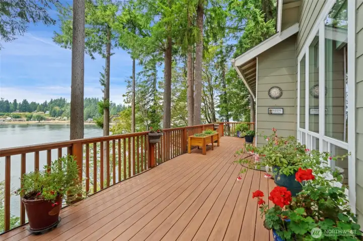Plenty of Deck along the view side.