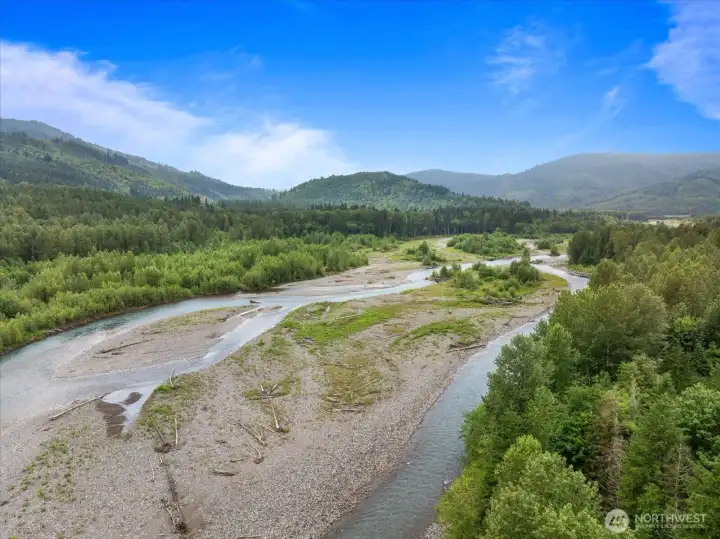 Trails lead to the Nooksack River.
