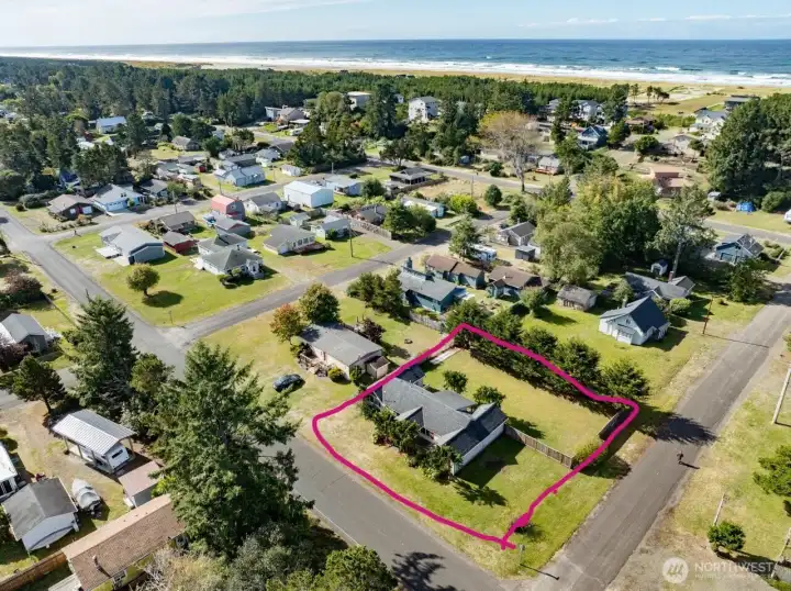 Everybody loves a double corner lot next to the ocean!
